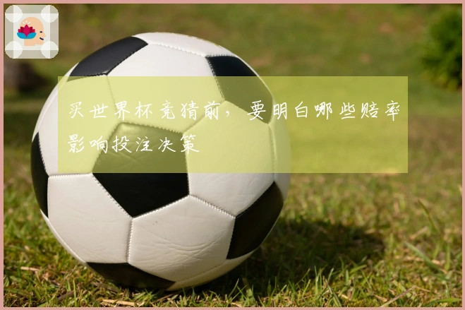 买世界杯竞猜前，要明白哪些赔率影响投注决策